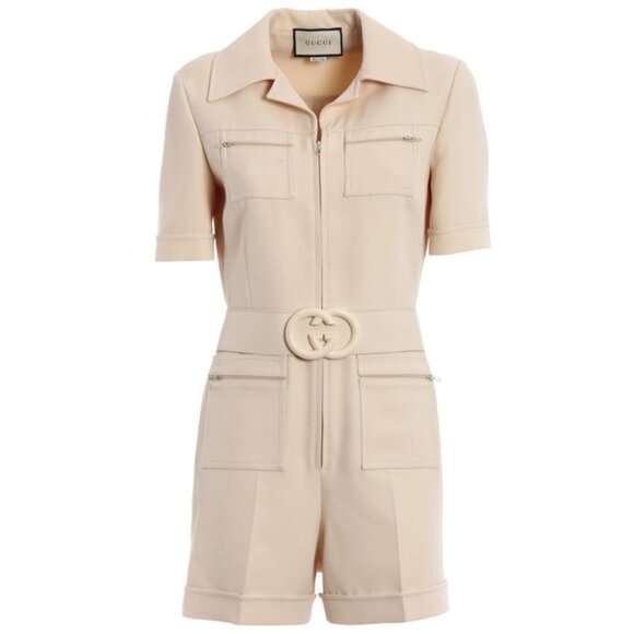 Gucci Crepe Jumpsuit Romper Sz 38 $3,800 - Picture 1 of 9